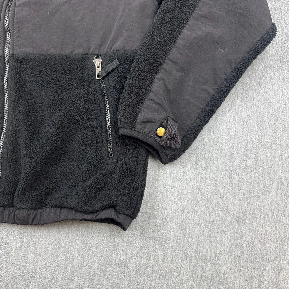 The North Face Jacket Boys Medium‎ Black Denali Fleece Polartec Full Zip Hiking